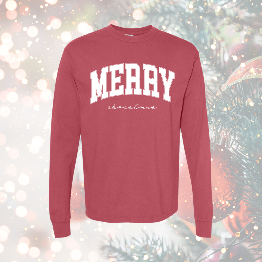 Merry Christmas Long Sleeve Tee