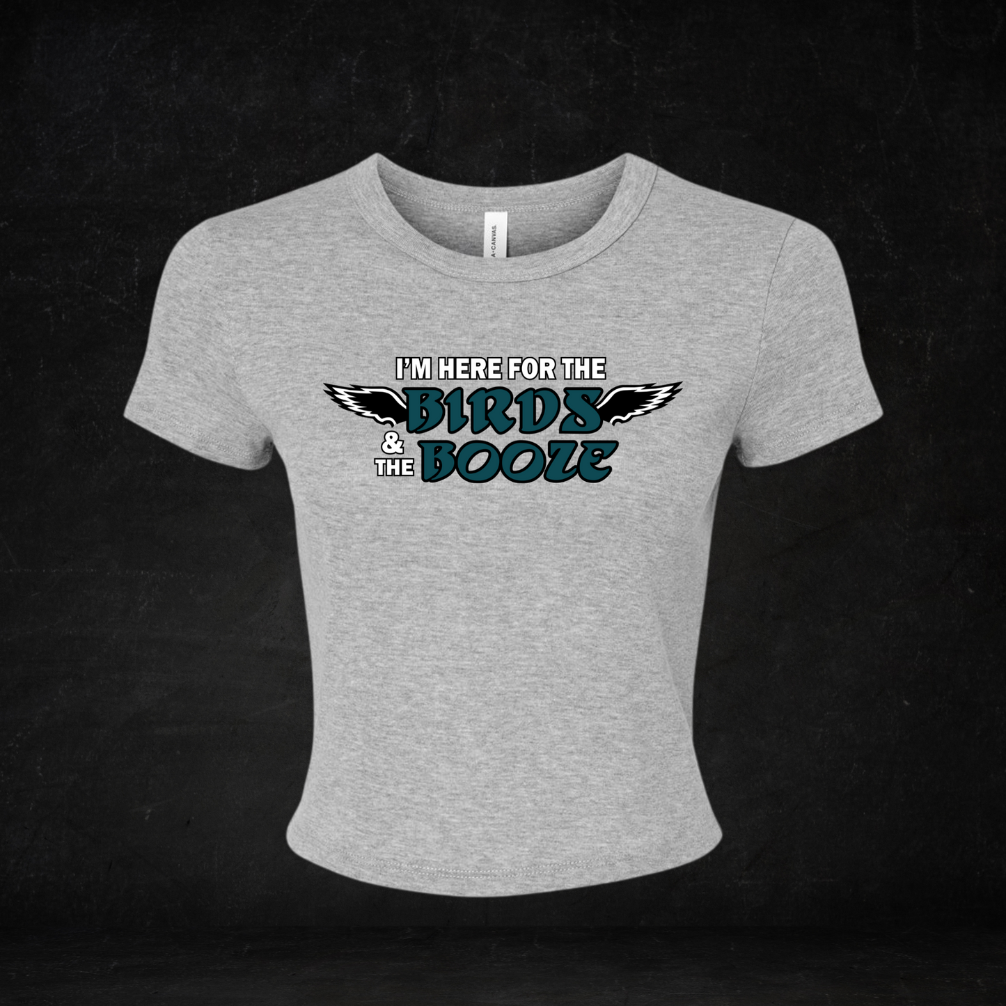 Birds & the Booze Crop Top