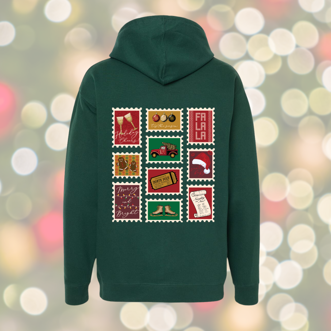 Holiday Stamps Hoodie