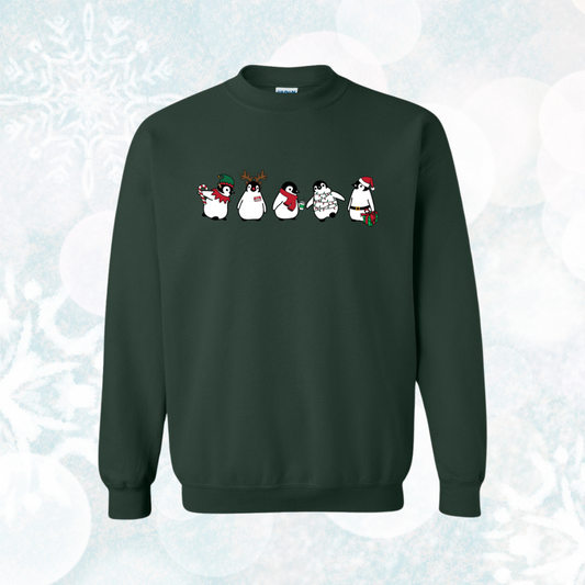 Christmas Penguins Crewneck